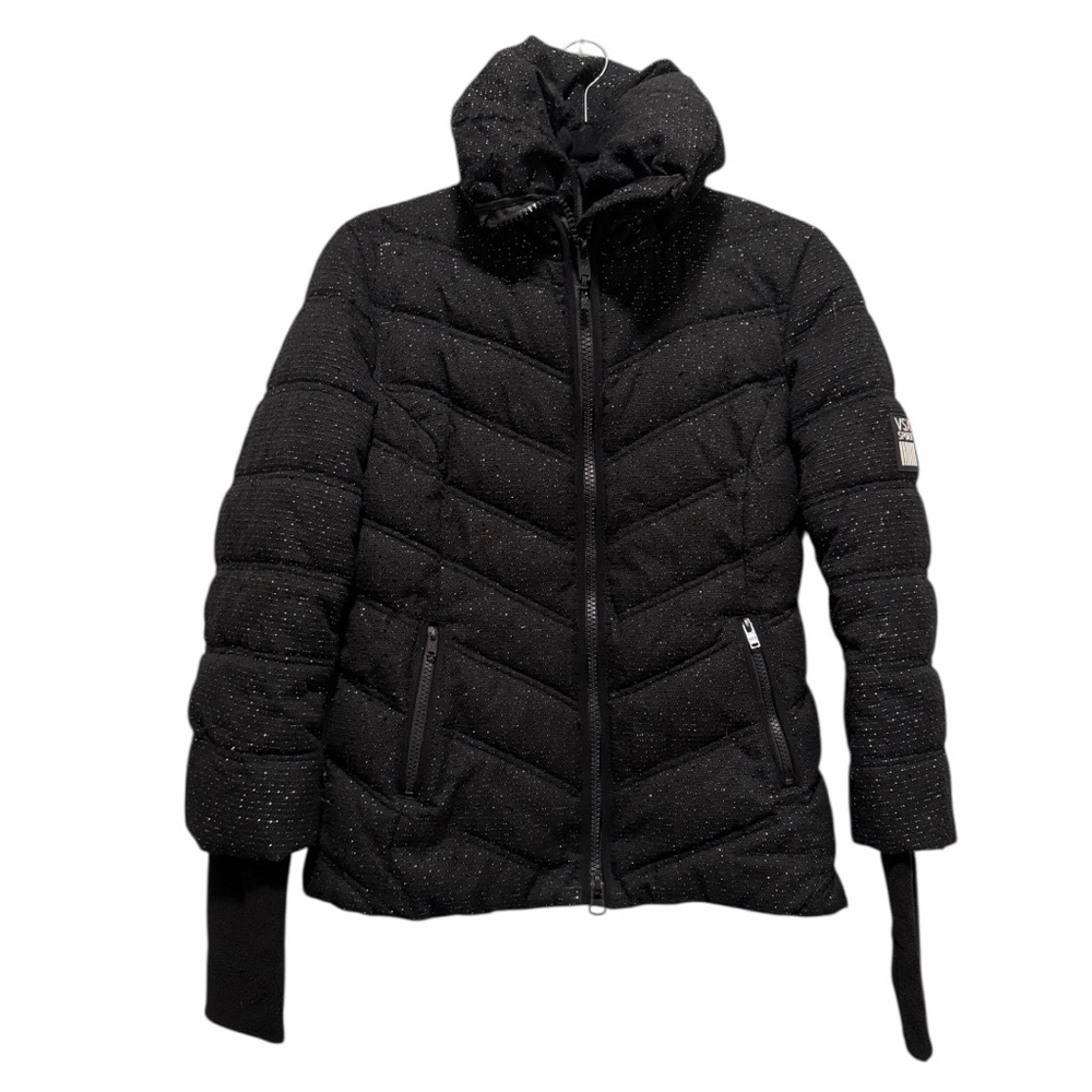 VSX Black Sparkle Puffer Jacket
